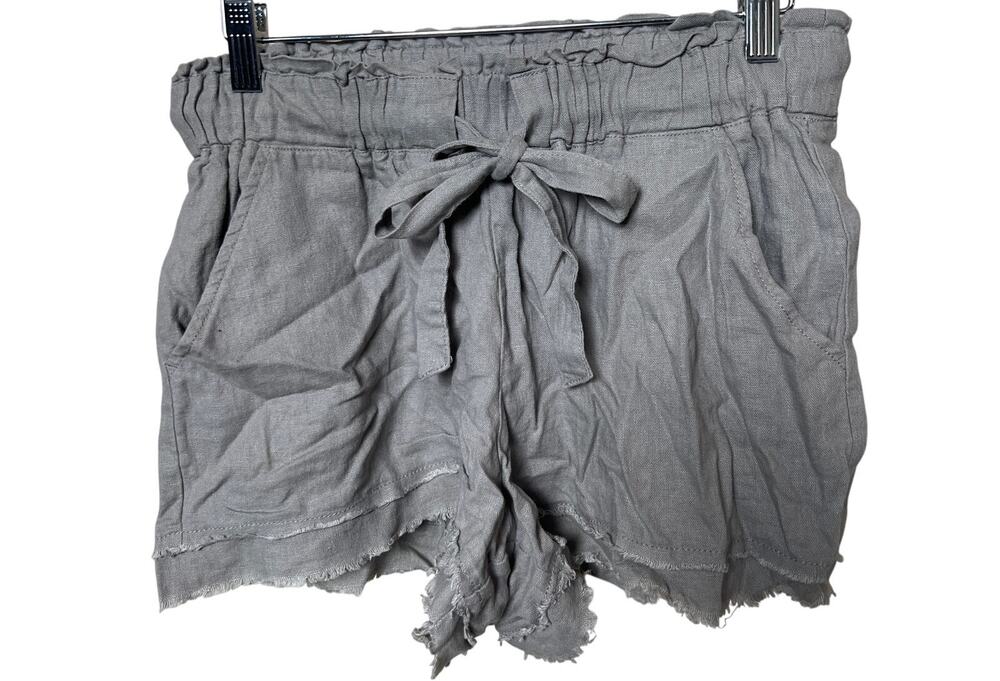 Rewash Brand Women Adjustable Linen Shorts Size Small